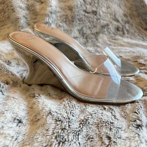 a new day Metallic Silver and Clear Heels - Picture 1 of 4
